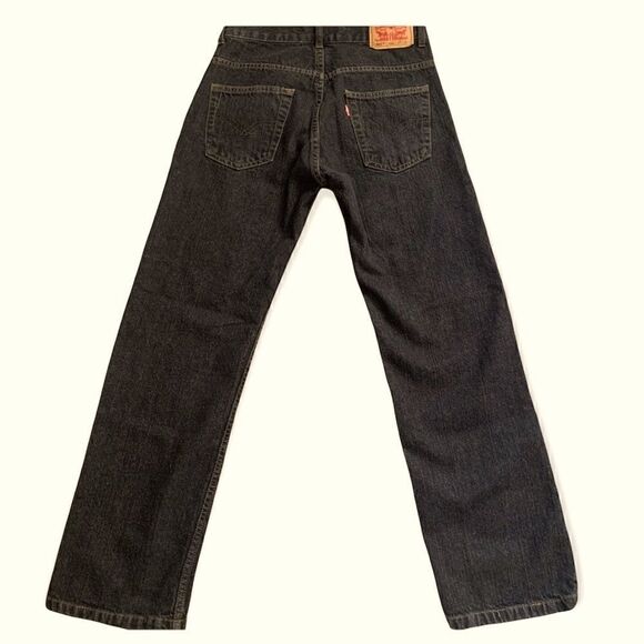 Levi's 505 Gray Wash Straight Leg Jeans Size 14 - Picture 5 of 8